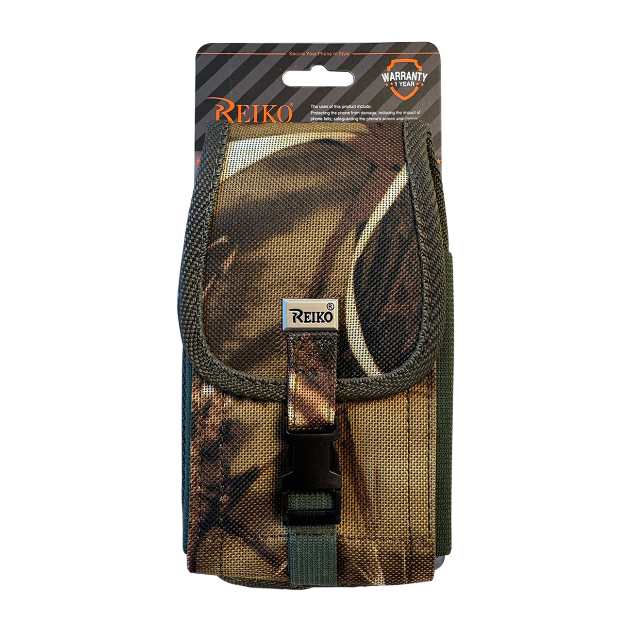Reiko Vertical Rugged Pouch With Buckle Clip In Camouflage (6.1X3.2X0.7 Inches)